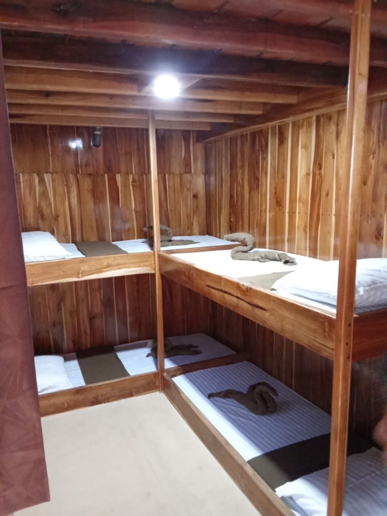 Lombok to Komodo island, Flores ,Indonesia - stay in share cabin 4 pax klm Caesar