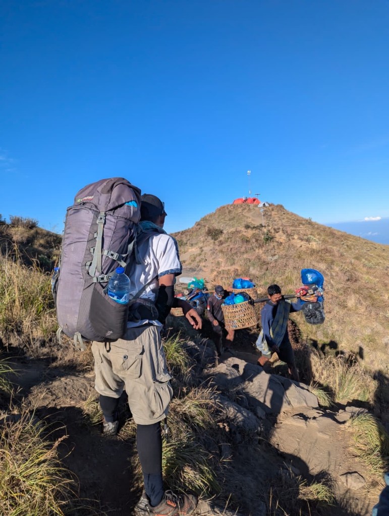 Mount Rinjani,popular nature tourism destination in Indonesia 