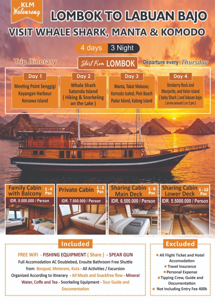 Komodo dragon tour package Lombok Labuan bajo Flores,phinisi boat - Indonesia